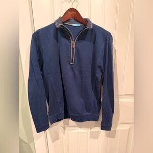 J. McLaughlin Men’s Pima Cotton Quarter-Zip Pullover - Size Small